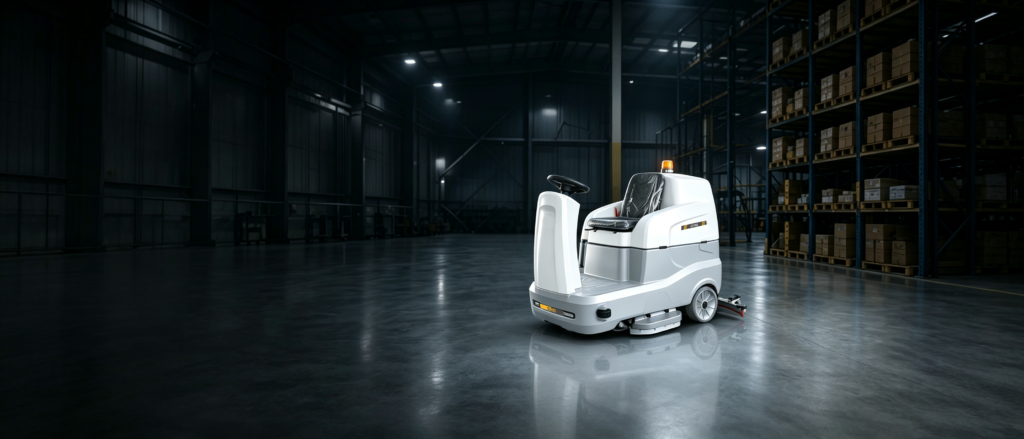X160 floor scrubber banner